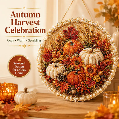 🌸 Four Seasons Pearl Art Wreath Kit – DIY Holiday Decor