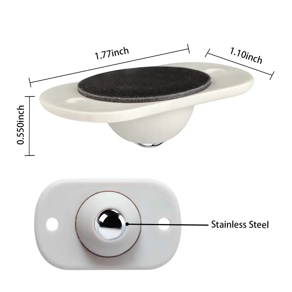 🎁Hot Sales 50% OFF🎁8 Counts Self Adhesive Mini Caster Wheels，360 Degree Rotation,durable,Strong Load Low Noise Self Caster Wheels