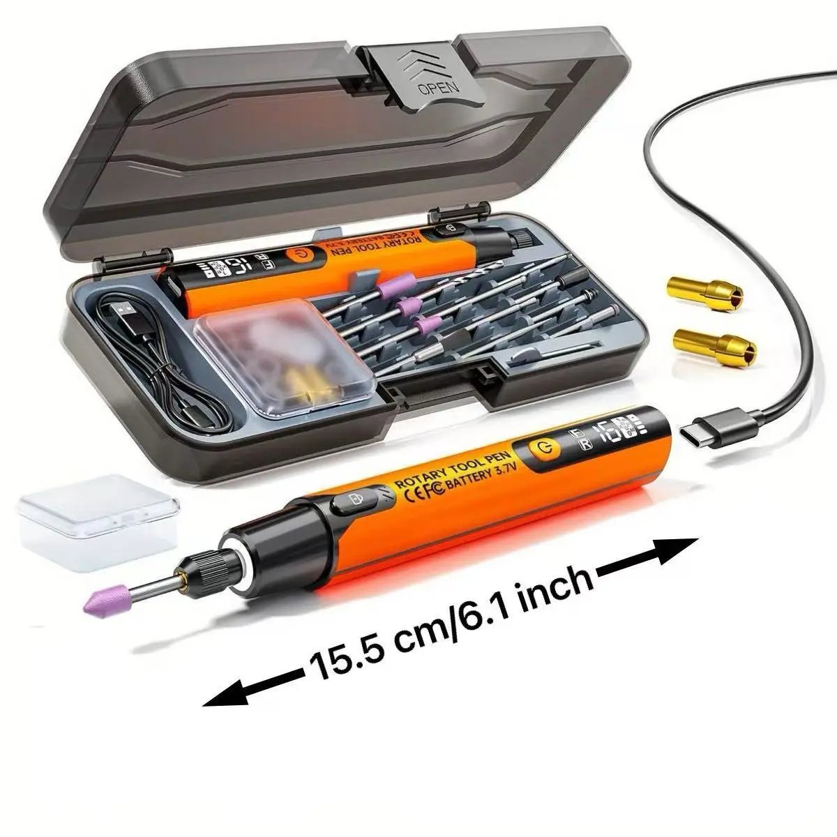 39pcs USB-Powered Electric Grinding & Polishing Tool Set