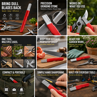 🥳2026 HOT SALE🥳💞50K+ SOLD!🔪Outdoor Dual‑Purpose Whetstone
