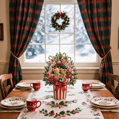 🔥 Pop-Up 3D Christmas Tree Card ✨ Turns Into Freestanding Festive Table Decor🔥