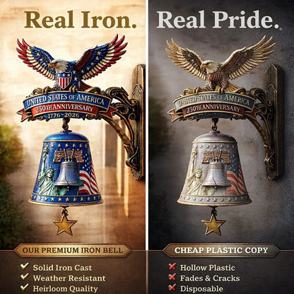USA 250th Anniversary Patriotic Wall Bell | ✨ 50% OFF