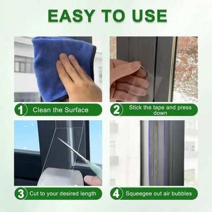 Clear Window Sealing Tape – Waterproof, Draftproof & Easy to Remove