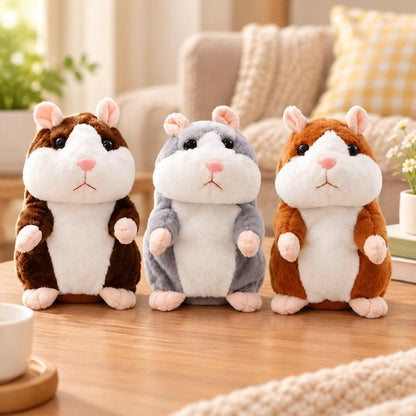 🐹💝70% OFF!!!-Ready for Christmas!🎄🎁Talking Hamster Plush – repeats whatever you say, auto head-shaking, hilarious fun for kids & adults