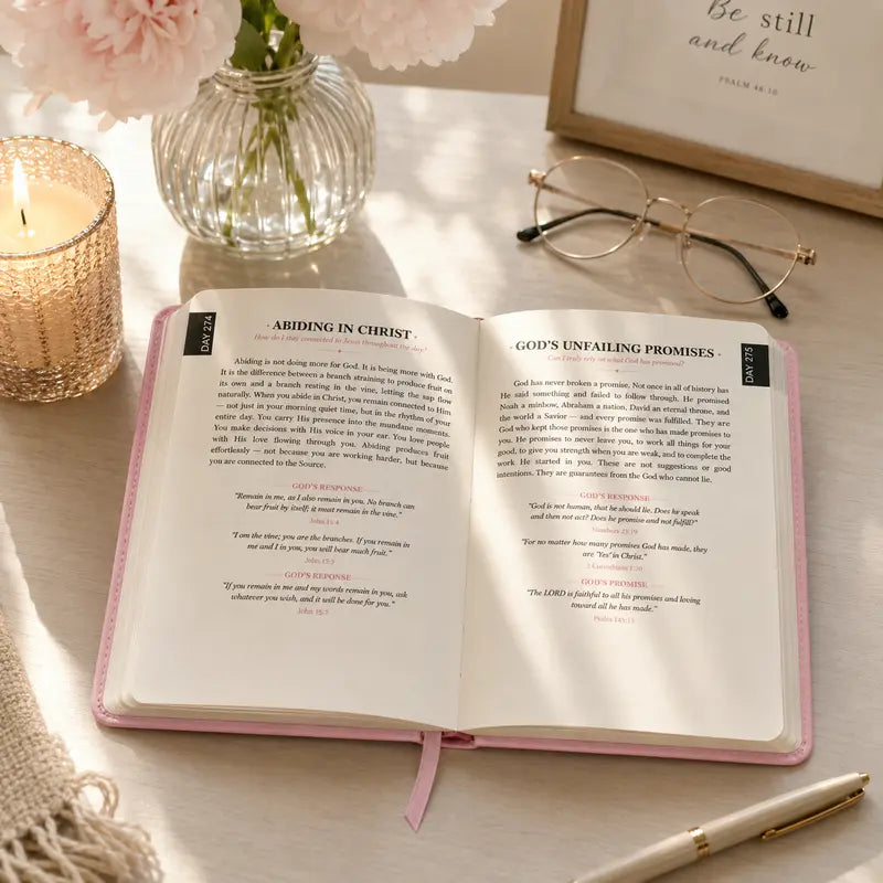 🤍365 Daily Devotional Journal for Women|A Moment With God Every Day