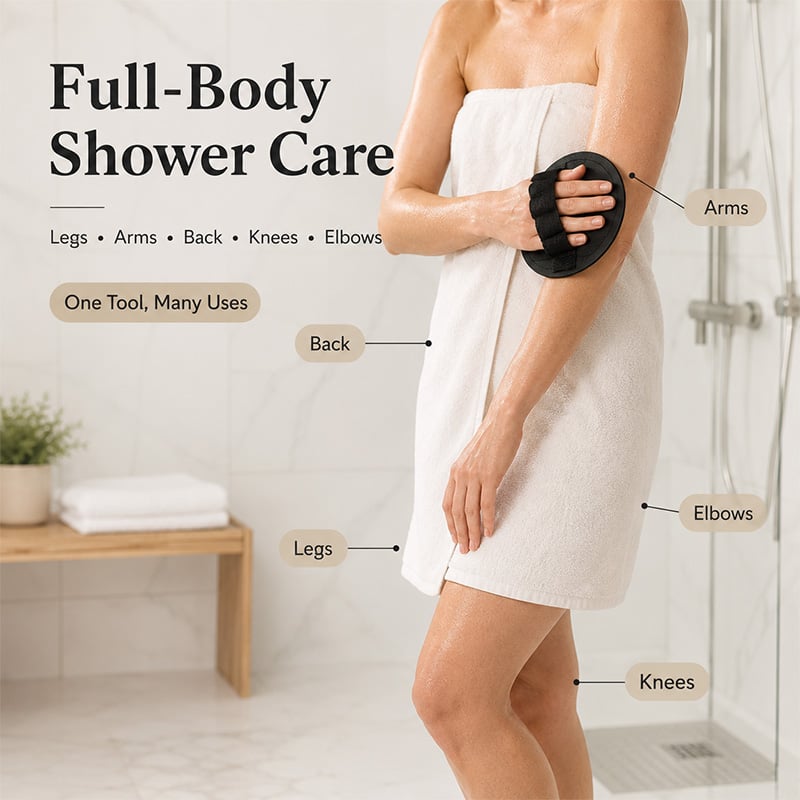 💖 Hot Sale 49%OFF✨Soft Rubber Exfoliating Shower Glove