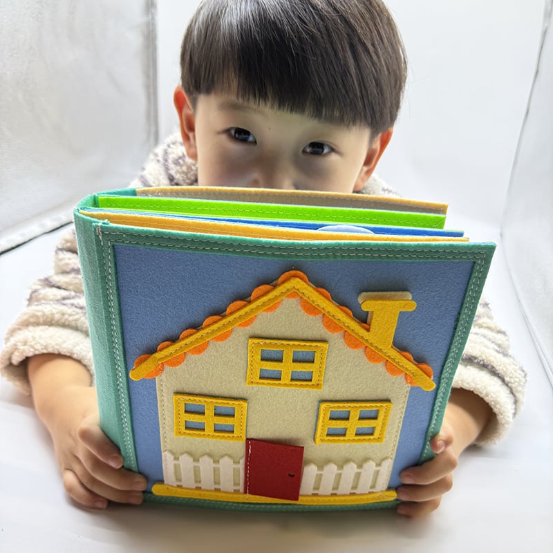 📚Felt Busy Book✨ – Soft Sensory Travel Toy with Learning Activities