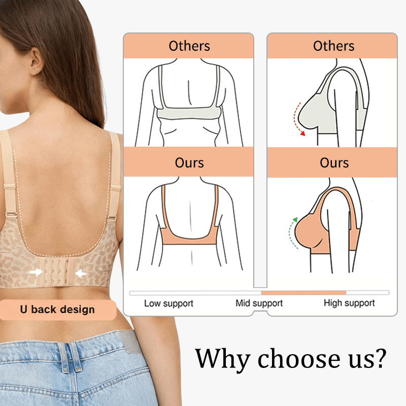 🎁Last Day Buy 1 Get 1 Free🔥Super Firming Wire-Free Push Up V-Neck Bra