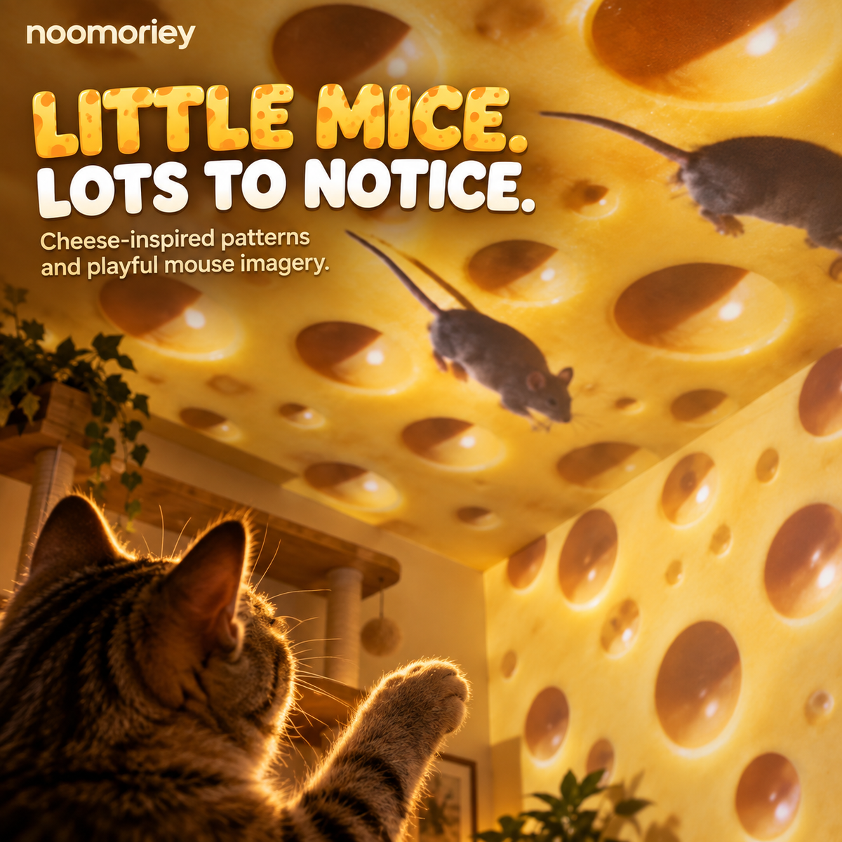 🎄Cheese & Mouse Cat Projector – Indoor Fun for Curious Cats