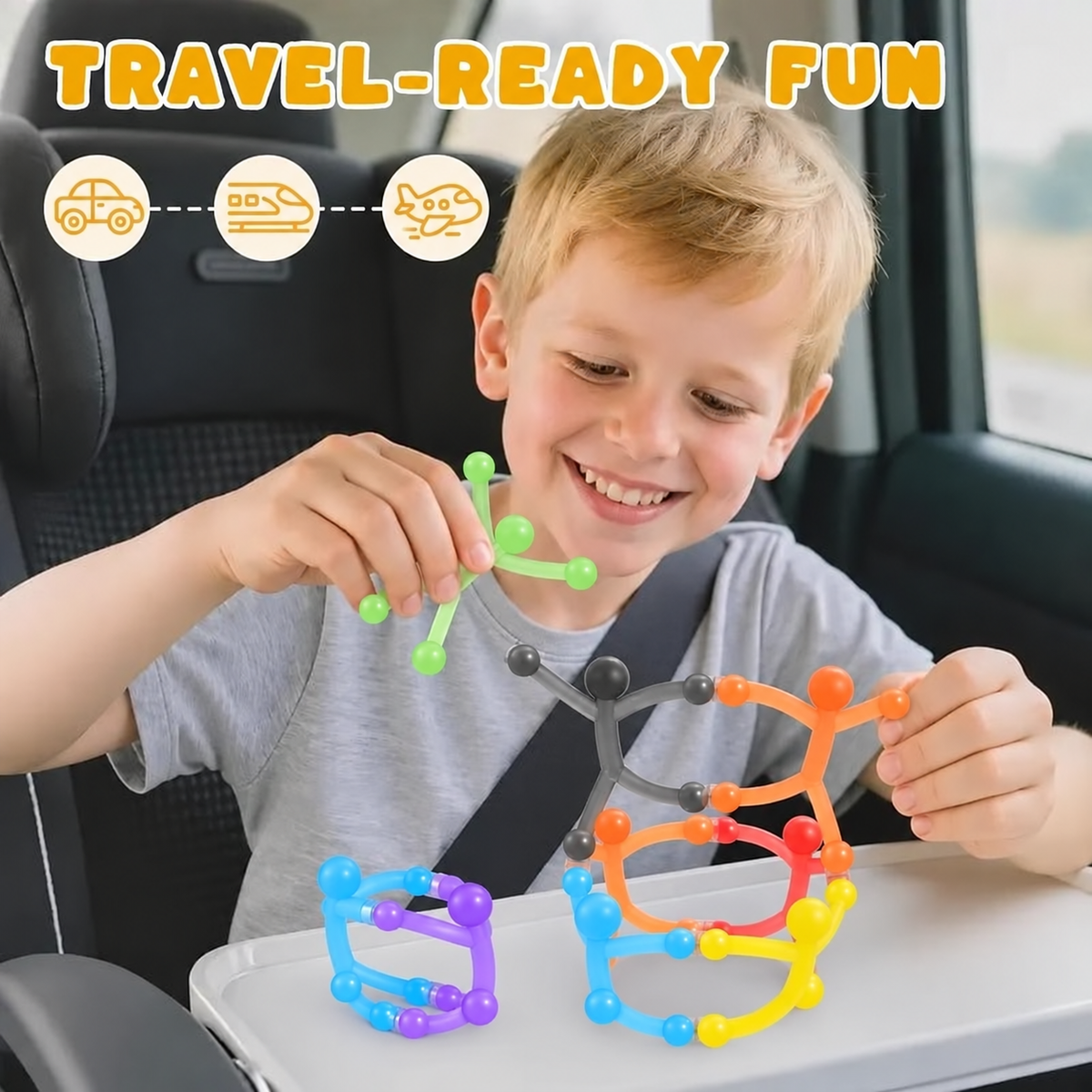🔥LAST DAY 49% OFF - ✨Unisex Kids' Magnetic Building Set (Set of 10)