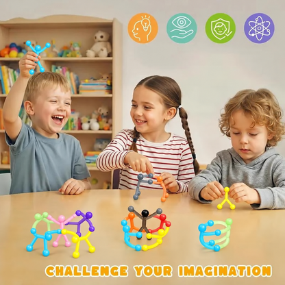 🔥LAST DAY 49% OFF - ✨Unisex Kids' Magnetic Building Set (Set of 10)