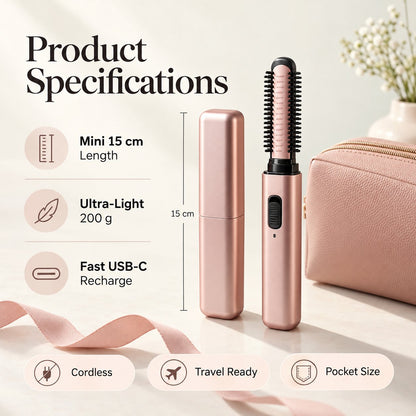 🔥50% OFF🔥Cordless Ceramic Hair Curler – Fits in Any Bag