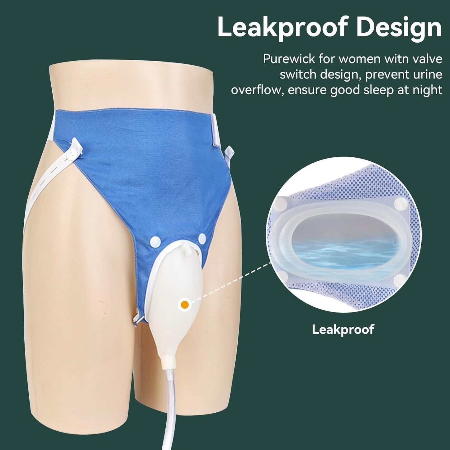 Grade portable reusable urine drainage bag