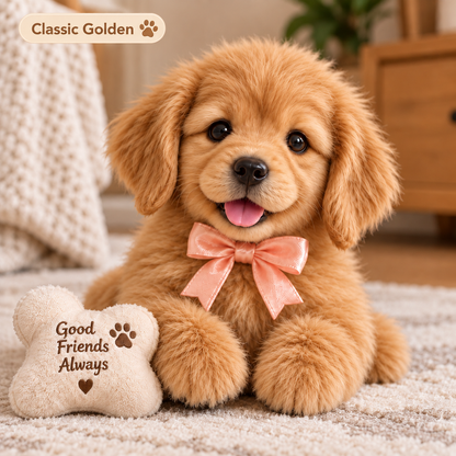🎁Realistic Robotic Golden Retriever Puppy 🐕The Cutest Christmas Surprise