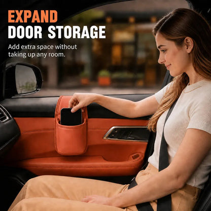 ⚡Car Door Leather Cup Holder
