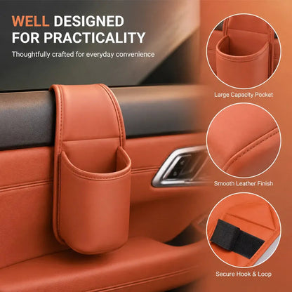 ⚡Car Door Leather Cup Holder