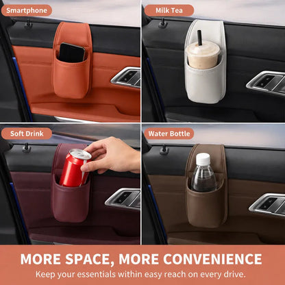 ⚡Car Door Leather Cup Holder