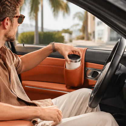 ⚡Car Door Leather Cup Holder