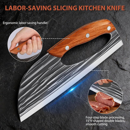 🔥2026 New style Forged Butcher Knife , super sharp kitchen knives