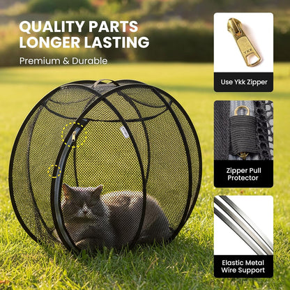 🔥New Portable 360° Cat Playpen – Their Safe Little Space Anywhere