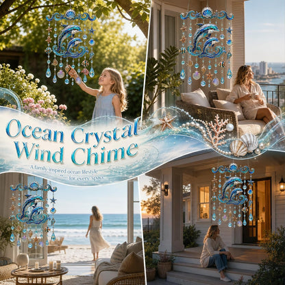 🌊Last Day49% OFF-🔥Ocean Themed Crystal Wind Chime