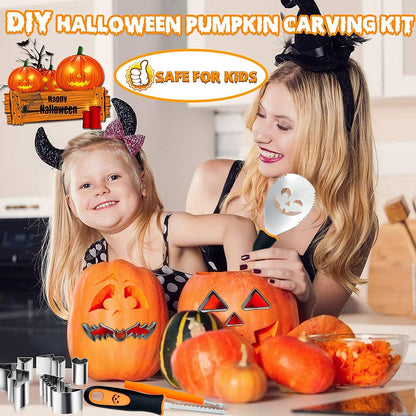 🎃Halloween Pumpkin Carving Kit – 24-Piece Family DIY Set