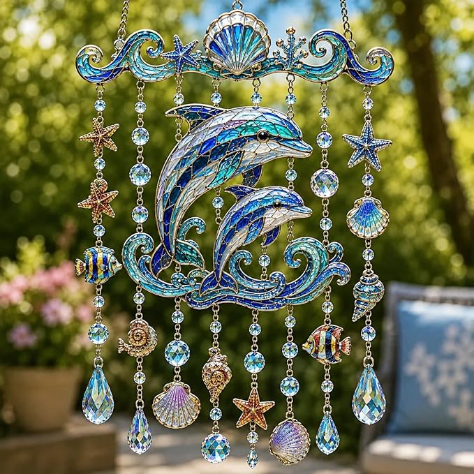 🌊Last Day49% OFF-🔥Ocean Themed Crystal Wind Chime