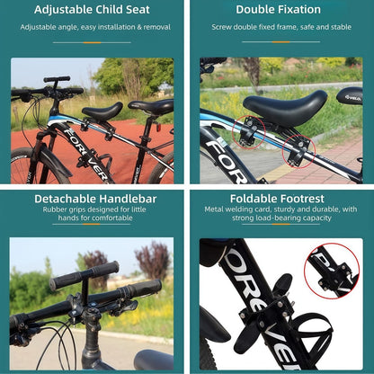 🚲Front-Mounted Kids Bike Seat Set