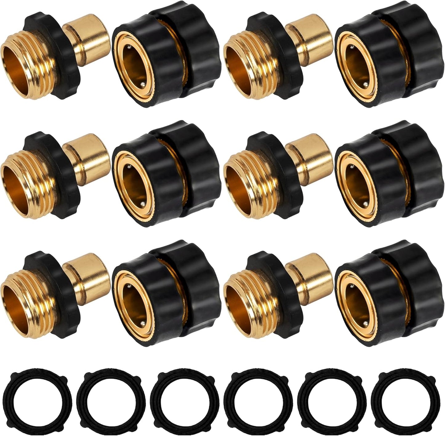💧 Universal Quick Connect Pro Garden Hose Fittings – Heavy-Duty Reusable Premium Rust-Proof Hose Coupler Set 🛠️