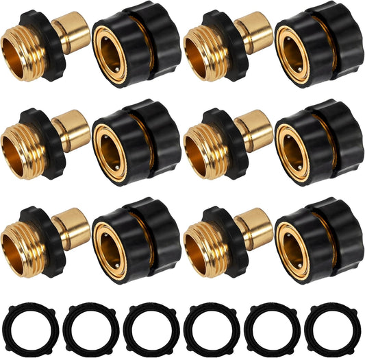 💧 Universal Quick Connect Pro Garden Hose Fittings – Heavy-Duty Reusable Premium Rust-Proof Hose Coupler Set 🛠️