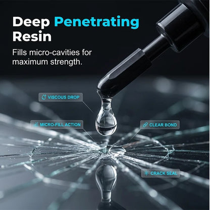 🔥Hot Sale🔧 Windshield crack? DIY fix in minutes. UV resin kit that actually works. ✨
