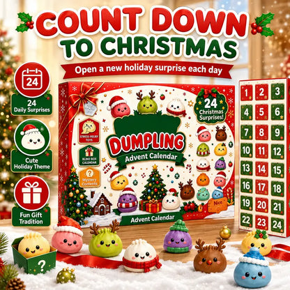 🥟 Dumpling Squishy Advent Calendar – 24 Days of Cute, Squeezable Surprises