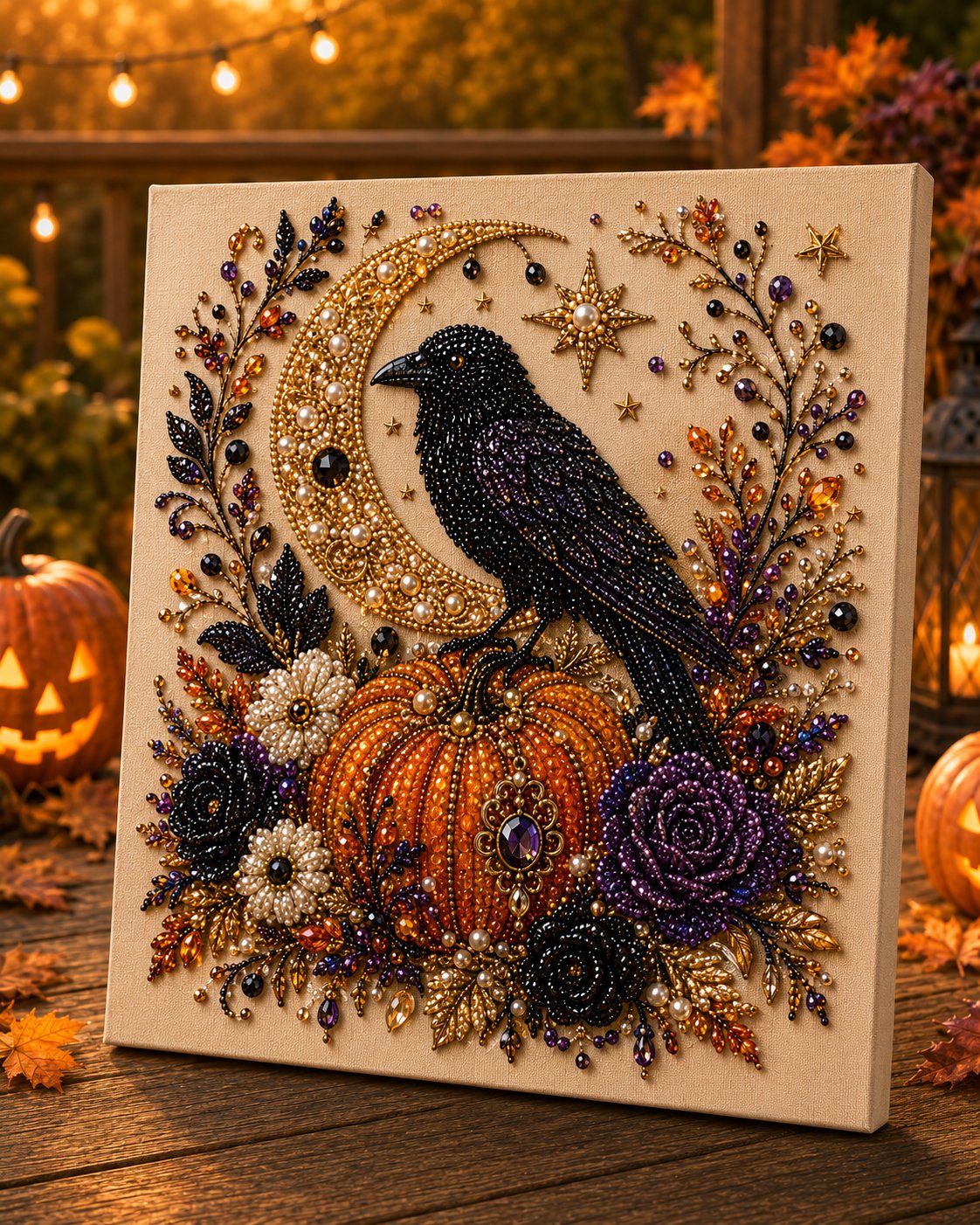 ⚡Halloween Pearl Art DIY Kit – Turn Tiny Pearls into Spooky-Cute Magic