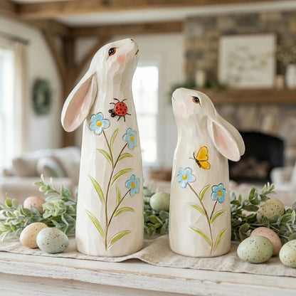 🔥Easter Hot Sale 49% OFF -Hand-Painted Spring Bunny Figurines