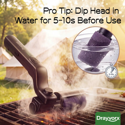 🔥Cordless Electric BBQ Grill Brush with 3-Speed Motor