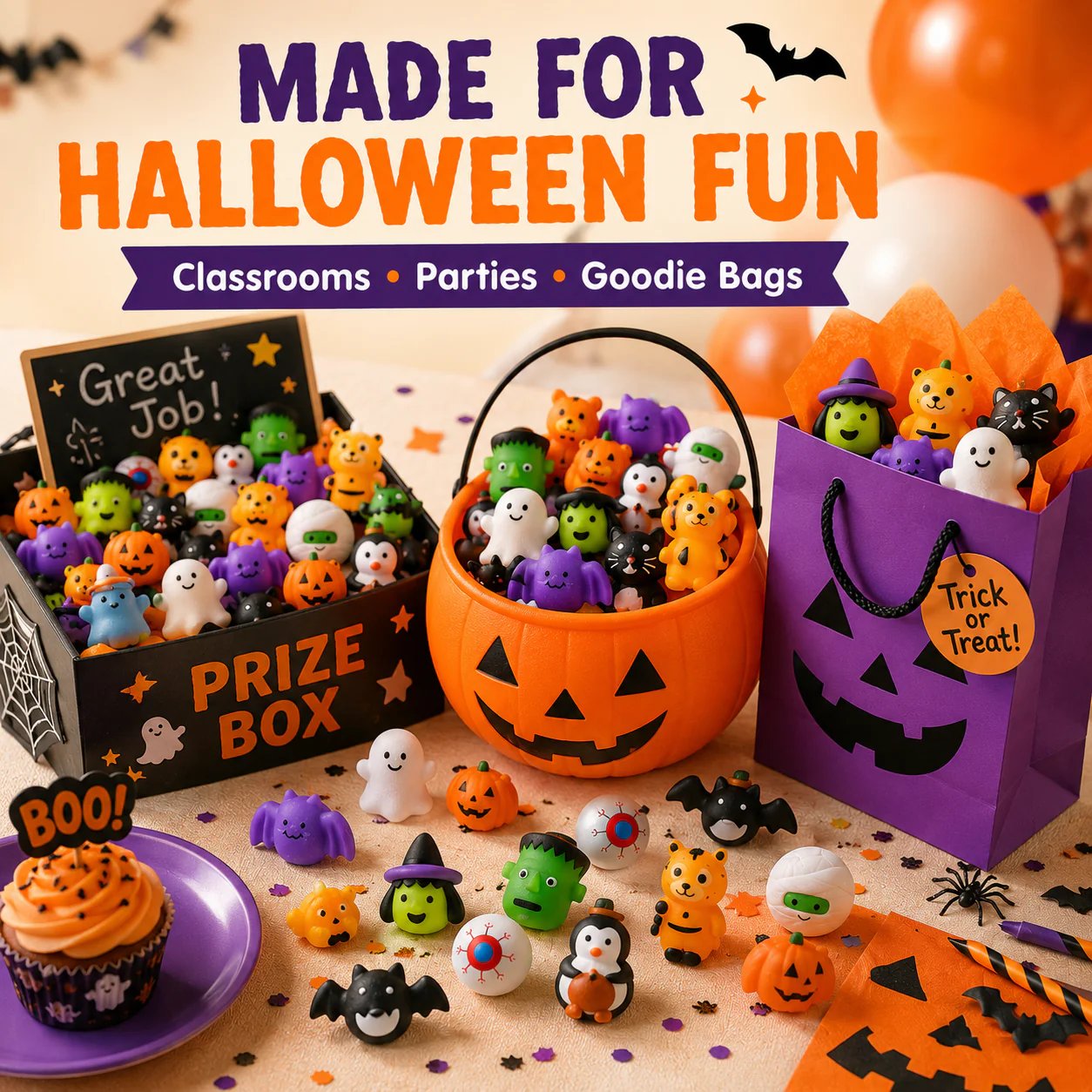 🎃Last Day 50% OFF - 🔥30PCS Halloween Mochi Squishy Toys