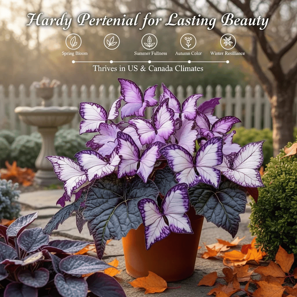 🔥Last Day: BUY 3 GET 1 FREE - 🍃🦋 Butterfly Leaf Hosta Seeds: Add a Touch of Whimsy to Your Garden!(🌿1 pack = 100 Seeds)