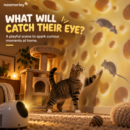 🎄Cheese & Mouse Cat Projector – Indoor Fun for Curious Cats