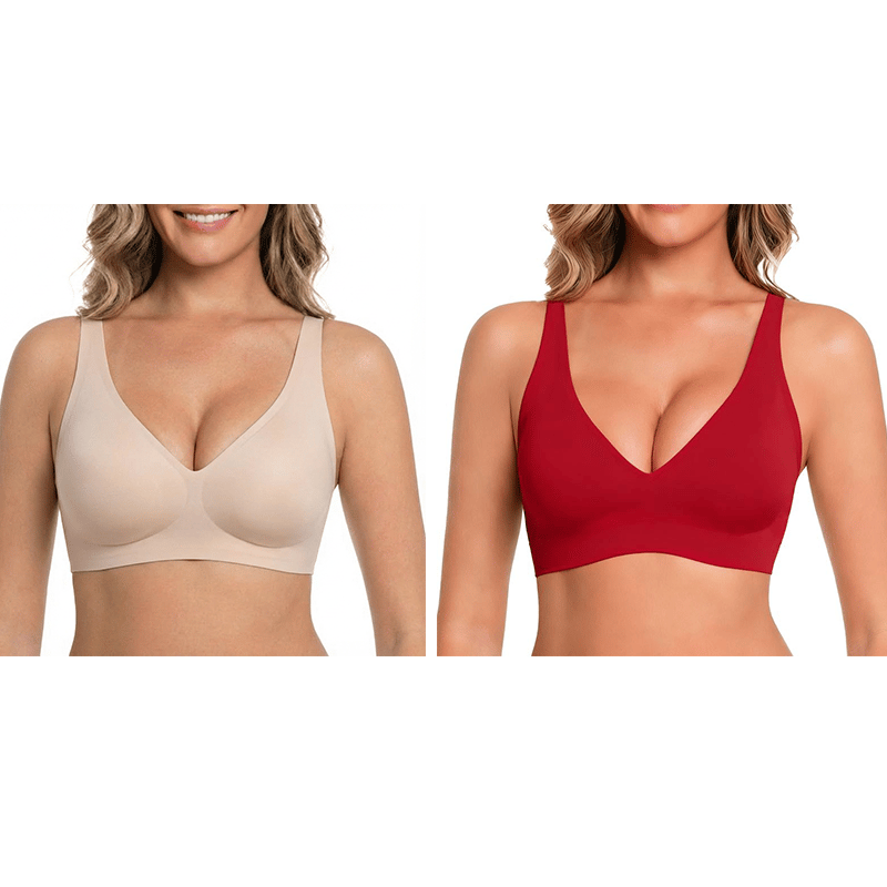 🎁Last Day Buy 1 Get 1 Free🔥Super Firming Wire-Free Push Up V-Neck Bra