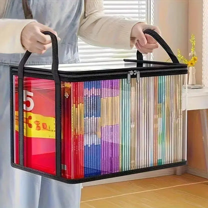 🎁2026 New Upgrade-Large Clear Thick Plastic Storage Box with Hinged Lid