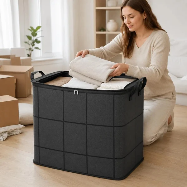 📦Foldable Storage Tote – Waterproof, Dustproof, Big & Portable 🌟