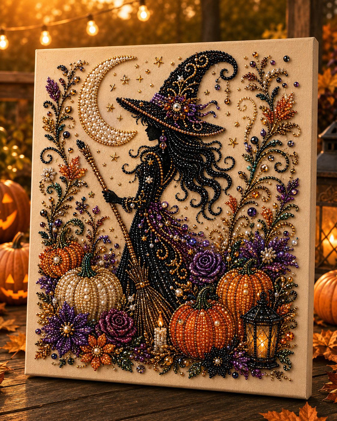 ⚡Halloween Pearl Art DIY Kit – Turn Tiny Pearls into Spooky-Cute Magic