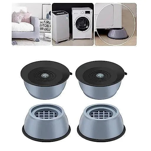 🔥50% OFF🔥4-Piece Durable Compact Shock-Absorbing Pads for Large Home Appliances (Washing Machines, Dryers, Refrigerators) - Reduces Vibrations and Noise, Prevents Movement, Refrigerator Accessories