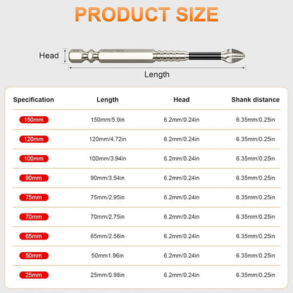 🔥🔨High-Magnetic Screwdriver Drill Bit Set