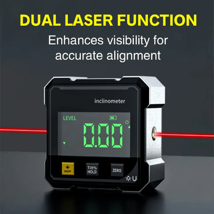 🔥HOT SALE⚙️ German Quality 4-Side Magnetic Digital Angle Gauge with Laser | Precision You Can Trust✨