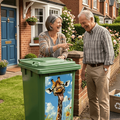 🗑️Creative Trash Can Sticker with Colourful Cartoon
