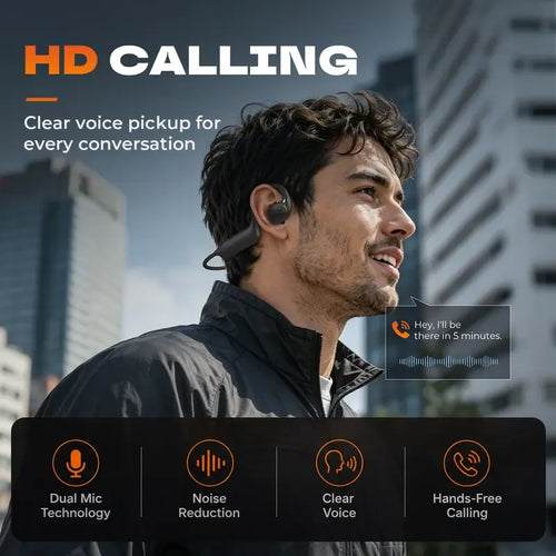 🎧E12 Bone Conduction Wireless Audio Headphones