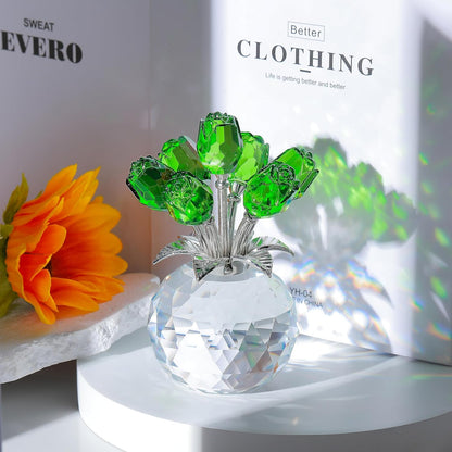 ⚡Crystal Colorful Rose Flower Vase