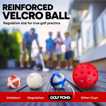 Golf Pong Game Set | Indoor & Outdoor Golf Beer Pong
