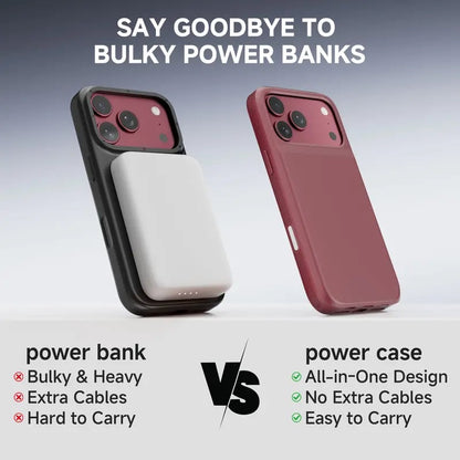 🩷🔋 PinkBird Power Case for iPhone – Slim Battery Case & Portable Power Bank Kit ⚡